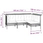 vidaXL 8-tlg. Garten-Lounge-Set mit Kissen Grau Poly Rattan vidaXL 8-tlg. Garten-Lounge-Set mit Kissen Grau Poly Rattan