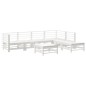 vidaXL 7-tlg. Garten-Lounge-Set mit Kissen Weiß Massivholz vidaXL 7-tlg. Garten-Lounge-Set mit Kissen Weiß Massivholz