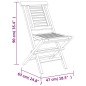 vidaXL Gartenstühle 4 Stk. Klappbar 47x63x90 cm Massivholz Teak vidaXL Gartenstühle 4 Stk. Klappbar 47x63x90 cm Massivholz Teak