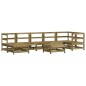 vidaXL 8-tlg. Garten-Lounge-Set mit Kissen Imprägniertes Kiefernholz vidaXL 8-tlg. Garten-Lounge-Set mit Kissen Imprägniertes Kiefernholz