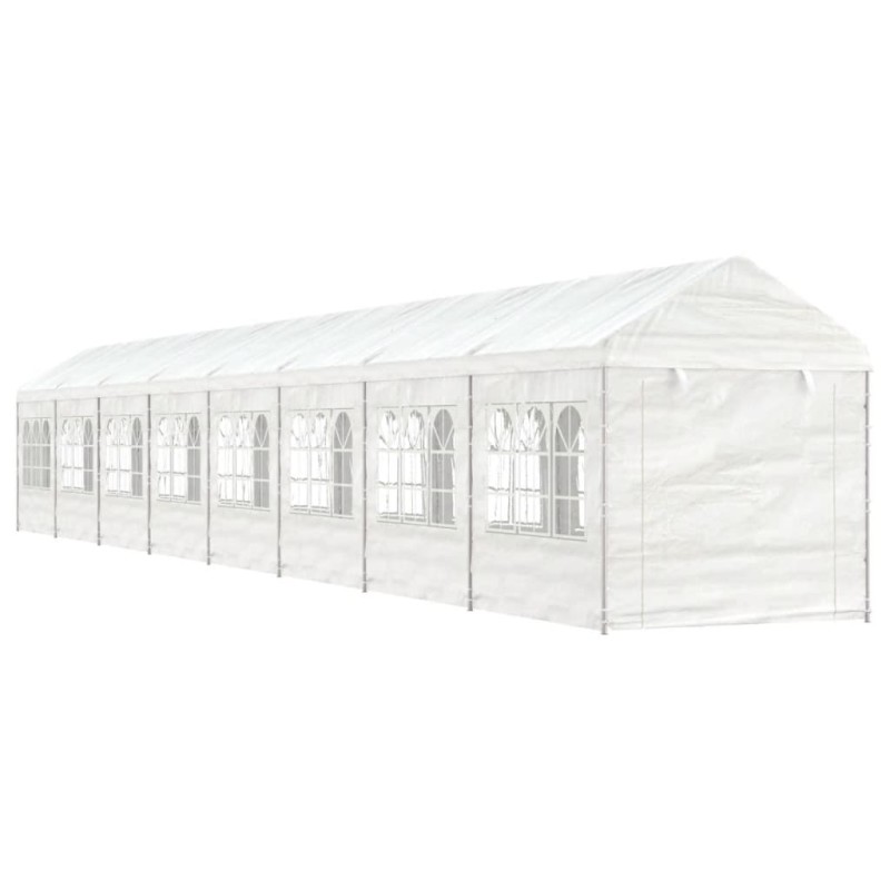 vidaXL Pavillon mit Dach Weiß 17,84x2,28x2,69 m Polyethylen vidaXL Pavillon mit Dach Weiß 17,84x2,28x2,69 m Polyethylen