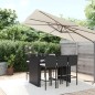 vidaXL 7-tlg. Gartenbar-Set mit Kissen Schwarz Poly Rattan vidaXL 7-tlg. Gartenbar-Set mit Kissen Schwarz Poly Rattan