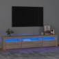 vidaXL TV-Schrank mit LED-Leuchten Sonoma-Eiche 195x35x40 cm vidaXL TV-Schrank mit LED-Leuchten Sonoma-Eiche 195x35x40 cm
