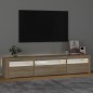 vidaXL TV-Schrank mit LED-Leuchten Sonoma-Eiche 195x35x40 cm vidaXL TV-Schrank mit LED-Leuchten Sonoma-Eiche 195x35x40 cm