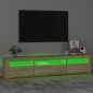 vidaXL TV-Schrank mit LED-Leuchten Sonoma-Eiche 195x35x40 cm vidaXL TV-Schrank mit LED-Leuchten Sonoma-Eiche 195x35x40 cm