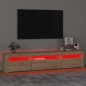 vidaXL TV-Schrank mit LED-Leuchten Sonoma-Eiche 195x35x40 cm vidaXL TV-Schrank mit LED-Leuchten Sonoma-Eiche 195x35x40 cm
