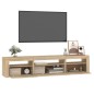 vidaXL TV-Schrank mit LED-Leuchten Sonoma-Eiche 195x35x40 cm vidaXL TV-Schrank mit LED-Leuchten Sonoma-Eiche 195x35x40 cm