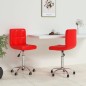 vidaXL Esszimmerstühle 2 Stk. Drehbar Rot Kunstleder vidaXL Esszimmerstühle 2 Stk. Drehbar Rot Kunstleder
