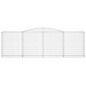 vidaXL Gabionen mit Hochbogen 6 Stk. 400x50x120/140cm Verzinktes Eisen vidaXL Gabionen mit Hochbogen 6 Stk. 400x50x120/140cm Verzinktes Eisen