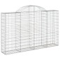 vidaXL Gabionen mit Hochbogen 6 Stk. 200x30x120/140cm Verzinktes Eisen vidaXL Gabionen mit Hochbogen 6 Stk. 200x30x120/140cm Verzinktes Eisen