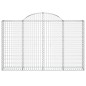vidaXL Gabionen mit Hochbogen 6 Stk. 200x30x120/140cm Verzinktes Eisen vidaXL Gabionen mit Hochbogen 6 Stk. 200x30x120/140cm Verzinktes Eisen