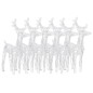 vidaXL LED-Rentiere 6 Stk. Warmweiß 240 LEDs Acryl vidaXL LED-Rentiere 6 Stk. Warmweiß 240 LEDs Acryl