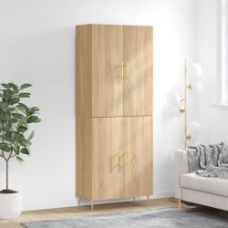 Highboard Sonoma-Eiche 69,5x34x180 cm Holzwerkstoff
