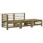 vidaXL 3-tlg. Garten-Lounge-Set mit Kissen Kiefernholz Imprägniert vidaXL 3-tlg. Garten-Lounge-Set mit Kissen Kiefernholz Imprägniert