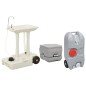 vidaXL Tragbare Campingtoilette mit Waschbecken und Wasserbehälter vidaXL Tragbare Campingtoilette mit Waschbecken und Wasserbehälter