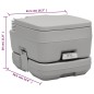vidaXL Tragbare Campingtoilette mit Waschbecken und Wasserbehälter vidaXL Tragbare Campingtoilette mit Waschbecken und Wasserbehälter