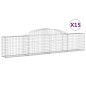 vidaXL Gabionen mit Hochbogen 15 Stk. 300x30x60/80 cm Verzinktes Eisen vidaXL Gabionen mit Hochbogen 15 Stk. 300x30x60/80 cm Verzinktes Eisen