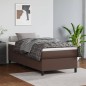 vidaXL Boxspringbett mit Matratze Braun 90x200 cm Kunstleder vidaXL Boxspringbett mit Matratze Braun 90x200 cm Kunstleder