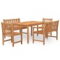 vidaXL 5-tlg. Garten-Essgruppe Massivholz Teak vidaXL 5-tlg. Garten-Essgruppe Massivholz Teak