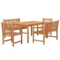 vidaXL 5-tlg. Garten-Essgruppe Massivholz Teak vidaXL 5-tlg. Garten-Essgruppe Massivholz Teak