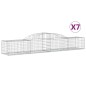 vidaXL Gabionen mit Hochbogen 7 Stk. 300x50x40/60 cm Verzinktes Eisen vidaXL Gabionen mit Hochbogen 7 Stk. 300x50x40/60 cm Verzinktes Eisen