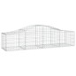 vidaXL Gabionen mit Hochbogen 7 Stk. 200x50x40/60 cm Verzinktes Eisen vidaXL Gabionen mit Hochbogen 7 Stk. 200x50x40/60 cm Verzinktes Eisen