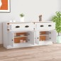 vidaXL Sideboards 2 Stk. Weiß Holzwerkstoff vidaXL Sideboards 2 Stk. Weiß Holzwerkstoff