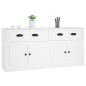 vidaXL Sideboards 2 Stk. Weiß Holzwerkstoff vidaXL Sideboards 2 Stk. Weiß Holzwerkstoff