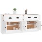 vidaXL Sideboards 2 Stk. Weiß Holzwerkstoff vidaXL Sideboards 2 Stk. Weiß Holzwerkstoff