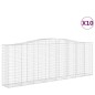 vidaXL Gabionen mit Hochbogen 10 Stk 400x50x140/160cm Verzinktes Eisen vidaXL Gabionen mit Hochbogen 10 Stk 400x50x140/160cm Verzinktes Eisen