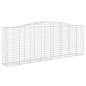 vidaXL Gabionen mit Hochbogen 10 Stk 400x50x140/160cm Verzinktes Eisen vidaXL Gabionen mit Hochbogen 10 Stk 400x50x140/160cm Verzinktes Eisen