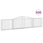 vidaXL Gabionen mit Hochbogen 20 Stk. 400x30x80/100cm Verzinktes Eisen vidaXL Gabionen mit Hochbogen 20 Stk. 400x30x80/100cm Verzinktes Eisen