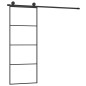 vidaXL Schiebetür mit Beschlag 76x205 cm ESG-Glas & Aluminium vidaXL Schiebetür mit Beschlag 76x205 cm ESG-Glas & Aluminium