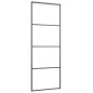 vidaXL Schiebetür mit Beschlag 76x205 cm ESG-Glas & Aluminium vidaXL Schiebetür mit Beschlag 76x205 cm ESG-Glas & Aluminium