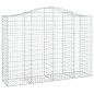 vidaXL Gabionen mit Hochbogen 4 Stk. 200x50x140/160cm Verzinktes Eisen vidaXL Gabionen mit Hochbogen 4 Stk. 200x50x140/160cm Verzinktes Eisen