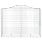 vidaXL Gabionen mit Hochbogen 4 Stk. 200x50x140/160cm Verzinktes Eisen vidaXL Gabionen mit Hochbogen 4 Stk. 200x50x140/160cm Verzinktes Eisen
