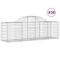 vidaXL Gabionen mit Hochbogen 30 Stk. 200x50x60/80 cm Verzinktes Eisen vidaXL Gabionen mit Hochbogen 30 Stk. 200x50x60/80 cm Verzinktes Eisen