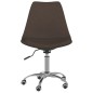 vidaXL Esszimmerstühle 2 Stk. Drehbar Dunkelbraun Stoff vidaXL Esszimmerstühle 2 Stk. Drehbar Dunkelbraun Stoff