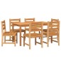 vidaXL 7-tlg. Garten-Essgruppe Massivholz Teak vidaXL 7-tlg. Garten-Essgruppe Massivholz Teak