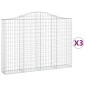 vidaXL Gabionen mit Hochbogen 3 Stk. 200x30x140/160cm Verzinktes Eisen vidaXL Gabionen mit Hochbogen 3 Stk. 200x30x140/160cm Verzinktes Eisen