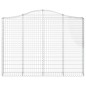 vidaXL Gabionen mit Hochbogen 3 Stk. 200x30x140/160cm Verzinktes Eisen vidaXL Gabionen mit Hochbogen 3 Stk. 200x30x140/160cm Verzinktes Eisen