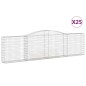 vidaXL Gabionen mit Hochbogen 25Stk. 400x30x100/120cm Verzinktes Eisen vidaXL Gabionen mit Hochbogen 25Stk. 400x30x100/120cm Verzinktes Eisen