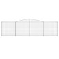 vidaXL Gabionen mit Hochbogen 25Stk. 400x30x100/120cm Verzinktes Eisen vidaXL Gabionen mit Hochbogen 25Stk. 400x30x100/120cm Verzinktes Eisen