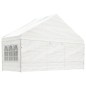 vidaXL Pavillon mit Dach Weiß 4,46x5,88x3,75 m Polyethylen vidaXL Pavillon mit Dach Weiß 4,46x5,88x3,75 m Polyethylen