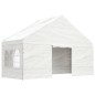 vidaXL Pavillon mit Dach Weiß 4,46x5,88x3,75 m Polyethylen vidaXL Pavillon mit Dach Weiß 4,46x5,88x3,75 m Polyethylen