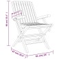 vidaXL Gartenstühle 4 Stk. Klappbar 61x67x90 cm Massivholz Teak vidaXL Gartenstühle 4 Stk. Klappbar 61x67x90 cm Massivholz Teak