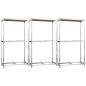 vidaXL Reifenregale mit 2 Böden 3 Stk. Silbern 110x40x180 cm Stahl vidaXL Reifenregale mit 2 Böden 3 Stk. Silbern 110x40x180 cm Stahl