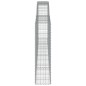 vidaXL Gabionen mit Hochbogen 9 Stk. 400x30x120/140cm Verzinktes Eisen vidaXL Gabionen mit Hochbogen 9 Stk. 400x30x120/140cm Verzinktes Eisen