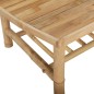 vidaXL 3-tlg. Garten-Lounge-Set mit Dunkelgrauen Kissen Bambus vidaXL 3-tlg. Garten-Lounge-Set mit Dunkelgrauen Kissen Bambus