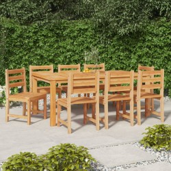 vidaXL Gartenstühle 8 Stk. Massivholz Teak